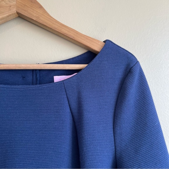 LILLY PULITZER Navy Charlene Shift Dress Size Large - Picture 4 of 8